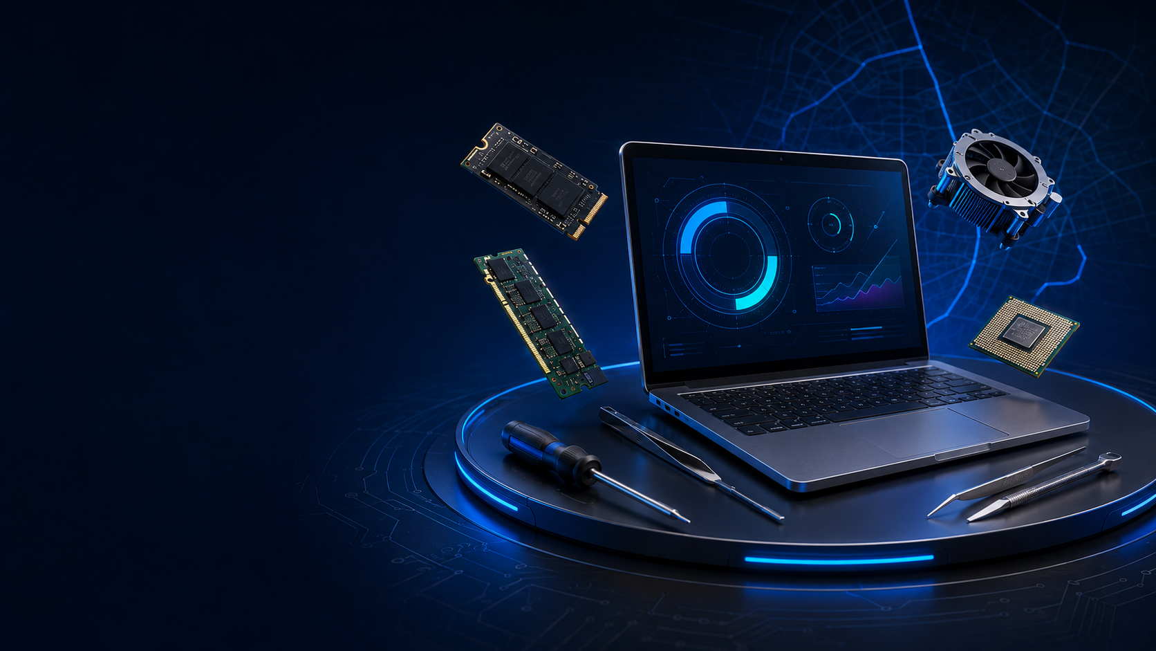 Erenköy Bilgisayar teknik servisi — laptop, SSD, RAM ve anakart tamiri